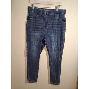 No Boundaries Denim Blue Jeans Super High Rise Skinny Juniors Size XL (15/17)